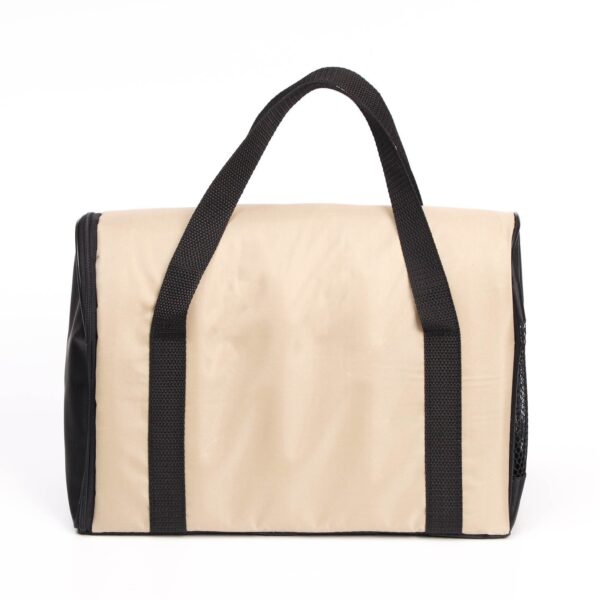 Beige and Black Carry Hamper (13.5x7x5) 2050