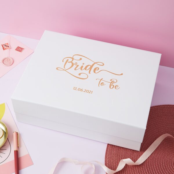 Maharani Mahal Bridal Lehenga Box with Free name customisation - Pink (BL03)